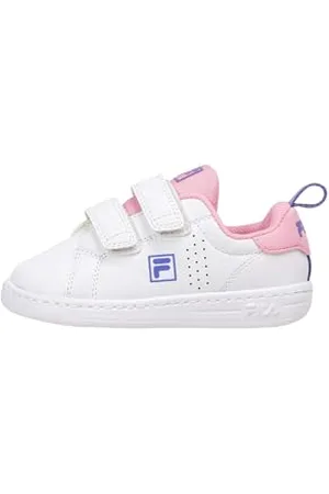 Fila Crosscourt 2 Nt Velcro Tdl, Scarpe Da Ginnastica Unisex Bambini E Ragazzi, White Wild Rose, 26 EU