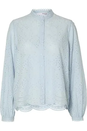 SELECTED Slftatiana-Maglietta a Maniche Corte Noos, L/S Camicia Lunghe, , 42 Donna