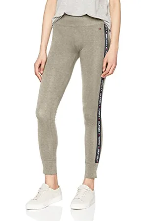 Tommy Hilfiger Donna Leggings Sportivi, (Grey Heather), M