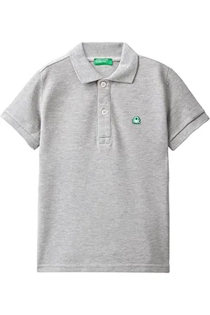 Benetton Polo 3089G3008 Bambini e ragazzi, Grigio 501, 1 anno