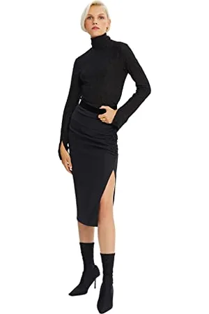 Trendyol Gonna a Tubino Aderente Midi Donna in Tessuto, , 14
