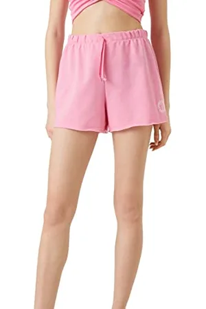 Koton Mini Sport Shorts Embellished Drawstring Cotton Pantaloncini, (274), S da Donna