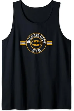 Batman Canotta Gotham City Gym Donna Taglia S Tank Top Manica Corta Collo Cappuccio