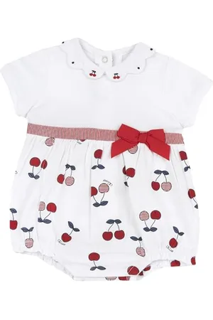 chicco Tutina Neonata a Maniche Corte, Pagliaccetto Neonata con Comoda Apertura con Bottoncini, in Morbido Cotone, Lavabile in Lavatrice, Abbigliamento Neonata 0-24 Mesi, Designed in Italy