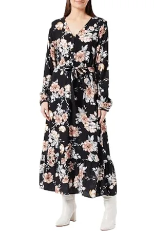 ONLY Onlnova Life L/S Amy Long Dress AOP Ptm Vestito, , S Donna