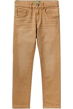 Benetton Pantalone 4ikyce02o, Jeans Bambini e ragazzi, Beige 94A, KL