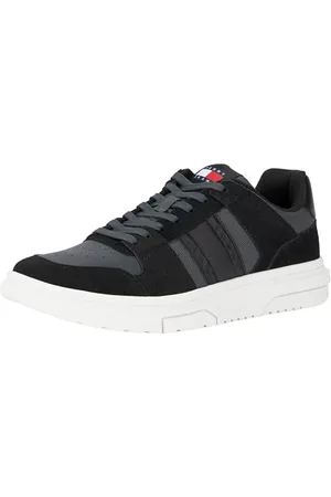 Tommy Hilfiger Uomo Sneakers Brooklyn in Pelle Scamosciata, (Black), 44