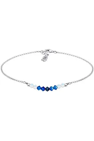 Elli Bracciale da donna con sfera spiaggia mare con cristalli in Sterling 925