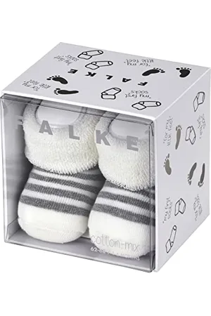 Falke Erstlingsringel B So cotone tinta unita 1 paio, Calzini Unisex - Bimbi 0-24, , 62-68