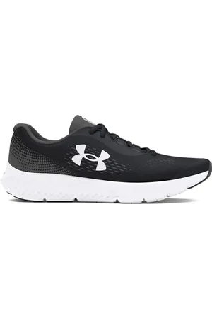 Under Armour UA Bgs Charged Rogue 4, Scarpa da Corsa, Black/Castlerock/White, 35 EU