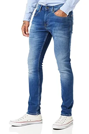 Tommy Hilfiger Austin Slim Tapered WMBS DM0DM09550 Pantaloni di Jeans, (Wilson Mid Blue Stretch), 31W / 32L Uomo