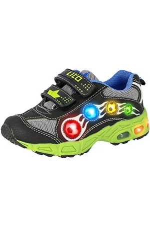 LICO Adrian V Blinky, Scarpe da Ginnastica, Bambini e ragazzi, Nero/Royal Blue/Green, 32 EU
