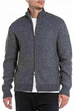 Replay Uk2510 Maglione Cardigan, , S Uomo