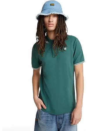 G-Star Dunda Slim Stripe Polo, Polo Uomo, (blue spruce D17127-5864-G282), L