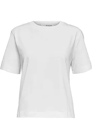 SELECTED Slfessential SS Boxy Tee Noos T-Shirt, , XL Donna