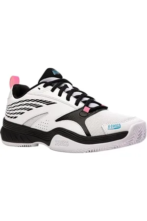 K-Swiss Performance Speedex Padel, Scarpe da Tennis Uomo, White/Black/Aquarius, 39.5 EU