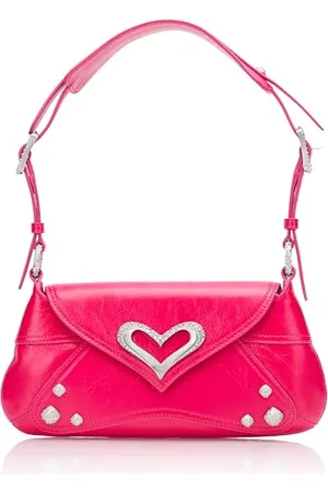 Pinko 520 Shoulder Classic Naplack Vintage, Borsa Donna, N17S_Pink Brushed Silver, Taglia Unica