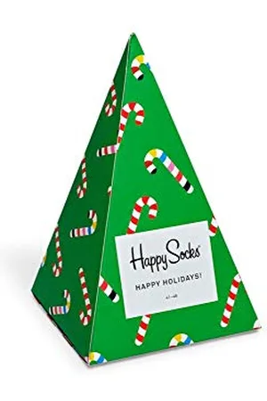 Happy Socks Unisex 3-Pack Holiday Tree Gift Box Socks, Mixed, 41-46 (3er Pack)