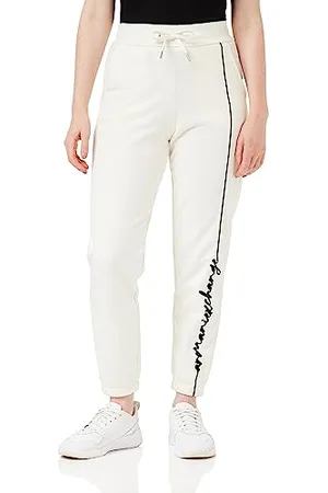 Armani Exchange Signature Logo French Terry Sweatpant Pantaloni di Tuta, , M Donna