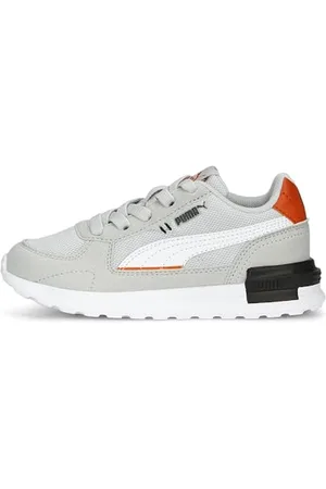 PUMA GRAVITON AC PS, Scarpe da Ginnastica, Glacial Gray White-Rickie Orange Black, 28 EU