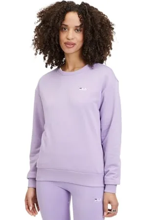Fila Bantin Slightly Cropped Crew Sweat Felpa a Girocollo, , M Donna