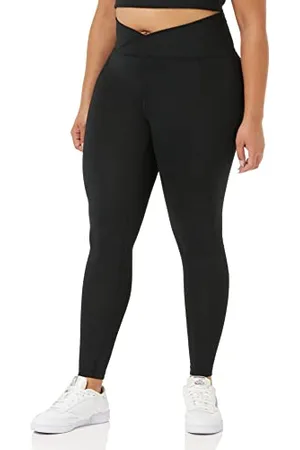 Amazon Crea i tuoi leggings Studio Sculpt a vita incrociata a lunghezza intera (In precedenza Core 10) Donna, , 3XL Plus
