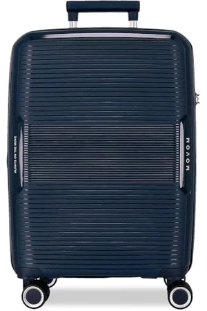MOVOM Inari - Valigia da cabina blu, 40 x 55 x 20 cm, rigida polipropilene, chiusura TSA 37 L, 2,68 kg, 4 ruote doppie bagaglio a mano, blu, Valigia cabina