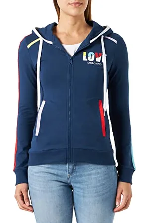 Moschino Giacca con Cappuccio e Cerniera, , 44 Donna