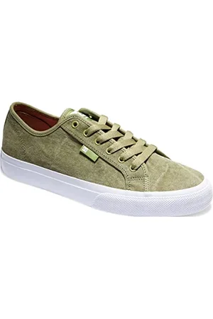 Dcshoes Manuale, Scarpe da Ginnastica Uomo, Oliva polverosa, 37 EU