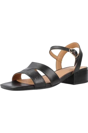 Geox D Genziana 30, Sandal Donna, Black, 36 EU