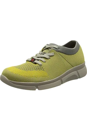 Berkemann Allexis, Scarpe da Ginnastica Donna, signalgrau/Gelb, 34 2/3 EU