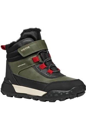 Geox J TREKKYUP Boy B ABX, Stivaletto, Dk Green/Black, 31 EU