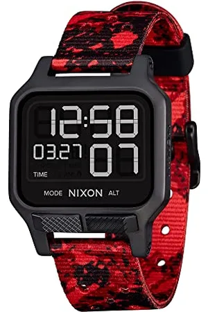 Nixon Orologio Digitale al Quarzo Uomo con Cinturino in Gomma A1320-008-00