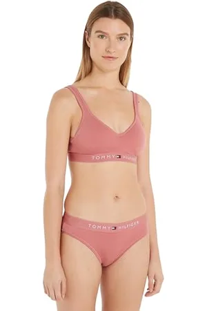 Tommy Hilfiger Donna Bralette Lift Elasticizzata, (Teaberry Blossom), XL