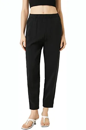 Koton Modal Elastic Waist Pantaloni Casual, (999), 42 Donna