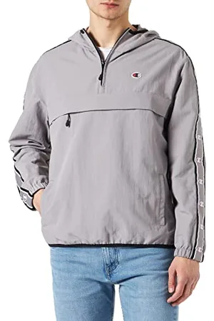 Champion Legacy Outdoor Coated Woven Nylon Tape Logo Hooded Giacca, , S Uomo