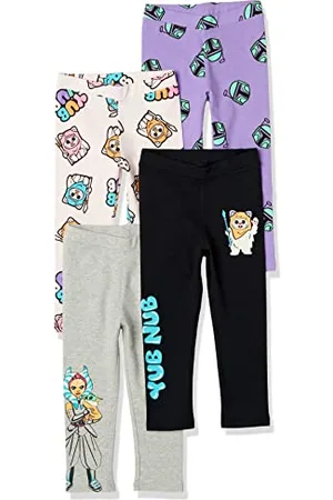 Amazon Disney | Marvel | Star Wars | Frozen | Princess Leggings Bambine e Ragazze, Pacco da 4, , 3 Anni