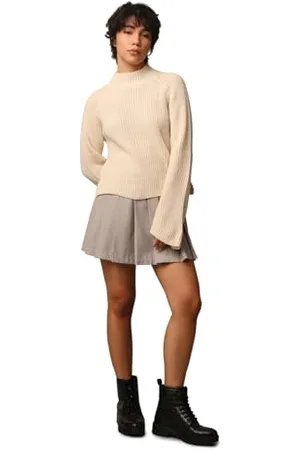 JDY Justy Tine L/S Hn Slit Pull Knt Noos Maglione Lavorato a Maglia, , L Donna