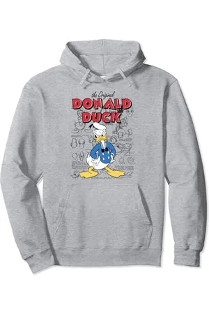 Disney Donald Duck Original Donald How To Draw Background Felpa con Cappuccio