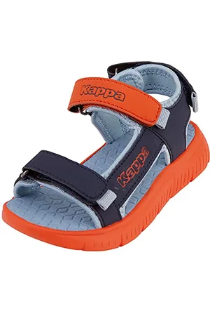 Kappa Kana Mf K Sandali Unisex - Bambini e ragazzi, Arancione (Orange/Navy), 27 EU