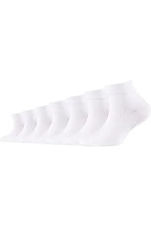Camano 9302 Calzettoni, (White 0001), 31 cm-34 cm (Pacco da 7) Bambini e Ragazzi