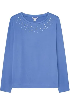 Springfield SPRINGFILED Pearl Collar T-Shirt, , L Donna