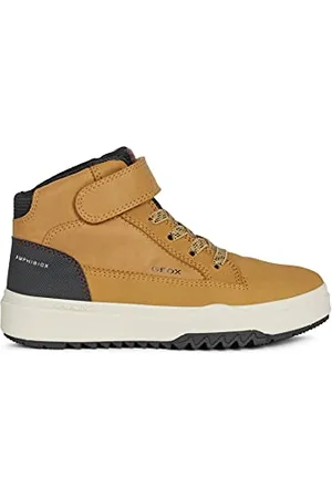 Geox J Bunshee Boy B Abx, Stivaletti Bambini e ragazzi, Giallo/Nero (Dk Yellow/Black), 39 EU