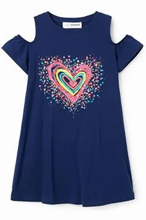 Desigual Vest_Bloom 5000 Navy Dress, , 8 Anni Bambina