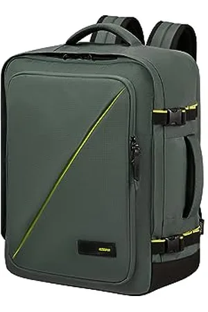 American Tourister Take2Cabin - Bag della cabina Easyjet 36 x 20 x 45 cm, 38 L, 0,70 kg, bagagli a mano, zaino per aereo M Underrseater, verde (foresta scura)