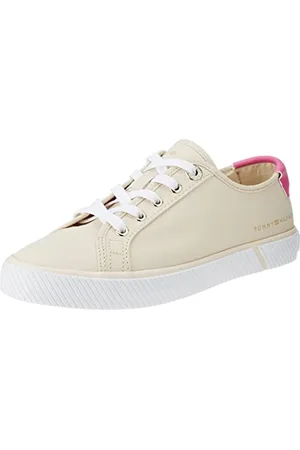Tommy Hilfiger Sneakers Vulcanizzate Donna Essential Scarpe, Beige (Sugarcane), 36 EU