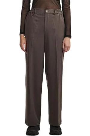 Pieces® Pccamil HW Wide Pant Noos Pantaloni, Morel, L/30L Donna