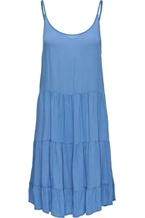 ONLY Onlmaj Life S/L AOP Short Dress Wvn Noos Vestito, , L Donna