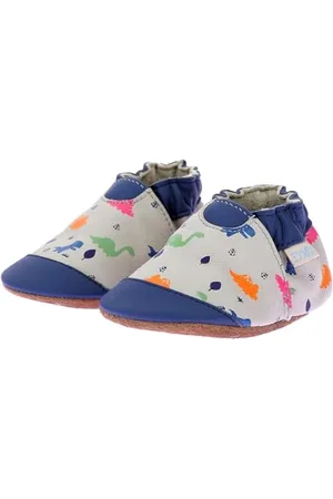 Robeez Ragazzo Bludino Pantofole, grigio/blu, 17/18 EU