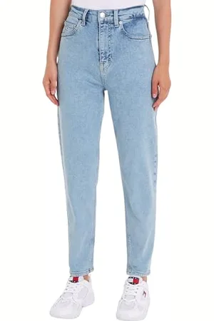 Tommy Hilfiger Mom Slim UH CG4215 DW0DW17627 Pantaloni di Jeans, ( Light), 26W / 30L Donna